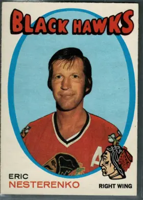 1971-72 O-Pee-Chee Eric Nesterenko #213 Chicago Blackhawks (EX)