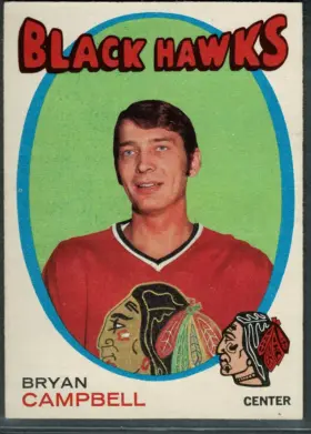 1971-72 O-Pee-Chee Bryan Campbell #214 Chicago Blackhawks (EX-MT)