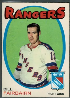 1971-72 O-Pee-Chee Bill Fairbairn #215 New York Rangers (EX-MT 6)