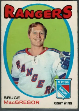 1971-72 O-Pee-Chee Bruce MacGregor #216 New York Rangers (EX-MT 6)
