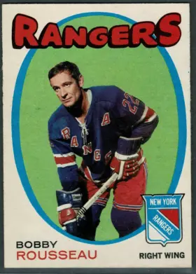 1971-72 O-Pee-Chee Bobby Rousseau #218 New York Rangers (EX-MT 6)