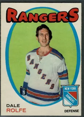 1971-72 O-Pee-Chee Dale Rolfe #219 New York Rangers (EX-MT 6)