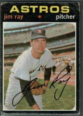 1971 O-Pee-Chee Jim Ray #242 Pitcher Houston Astros (EX-MT 6)