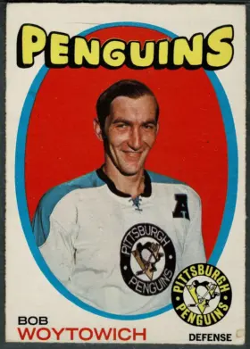 1971-72 O-Pee-Chee Bob Woytowich #28 Pittsburgh Penguins (EX 5)