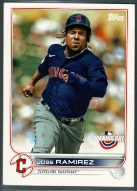 2022 Topps Opening Day Jose Ramirez #313 Base Cleveland Guardians (NM-MT 8)