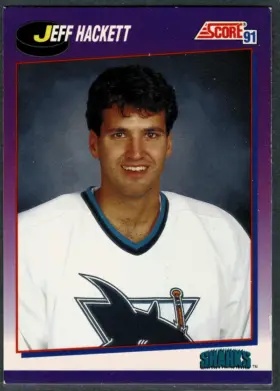1991-92 Score Jeff Hackett #367 Base Sharks San Jose Sharks