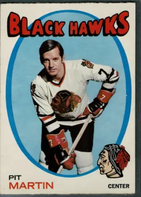 1971-72 O-Pee-Chee Pit Martin #39 Chicago Blackhawks (EX-MT)