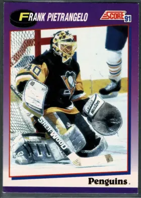 1991-92 Score Frank Pietrangelo #440 Base Penguins Pittsburgh Penguins