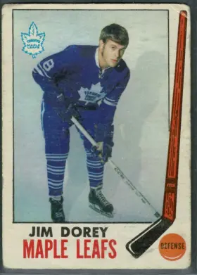 1969-70 O-Pee-Chee Jim Dorey #45 Toronto Maple Leafs (EX 5)