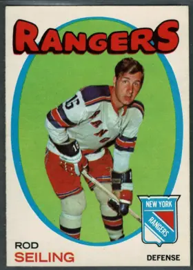 1971-72 O-Pee-Chee Rod Seiling #53 New York Rangers (EX-MT 6)