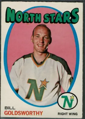 1971-72 O-Pee-Chee Bill Goldsworthy #55 Minnesota North Stars Star (EX 5)
