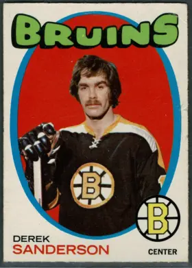 1970-71 O-Pee-Chee Derek Sanderson #65 Fan Favorite Boston Bruins (EX 5)