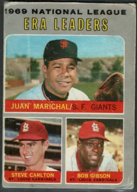 67 Juan Marichal Steve Carlton Bob Gibson 1970 O Pee Chee from Front 1