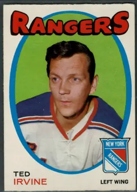 1971-72 O-Pee-Chee Ted Irvine #74 New York Rangers (EX-MT 6)
