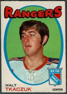 1971-72 O-Pee-Chee Walt Tkaczuk #75 New York Rangers (EX-MT 6)