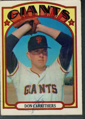 1972 O-Pee-Chee Don Carrithers #76 San Francisco Giants (EX-MT 6)-front