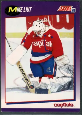 1991-92 Score Mike Liut #99 Base Capitals Washington Capitals