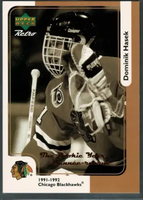 1999-00 Upper Deck McDonald's Dominik Hasek #McD-3 Buffalo Sabres (NM-MT 8)