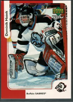 1999-00 Upper Deck McDonald's Retro Dominik Hasek #McD-3R Chicago Blackhawks (NM-MT 8)