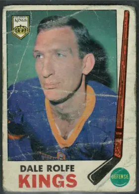 1969-70 O-Pee-Chee Dale Rolfe #100 Los Angeles Kings Raw (VG)