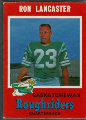 1971 O-Pee-Chee Ron Lancaster #101 CFL Most Outstanding Player Saskatchewan Roughriders Card