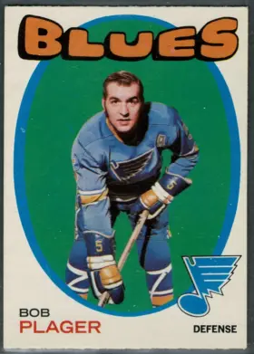 1971-72 O-Pee-Chee Bob Plager #103 St. Louis Blues Hockey Card