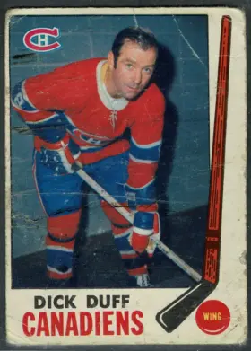 1969 O-Pee-Chee Dick Duff #104 Montreal Canadiens Wing