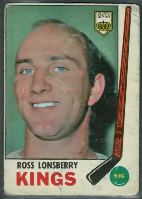 1969-70 O-Pee-Chee Ross Lonsberry #104 Vintage Los Angeles Kings Wing