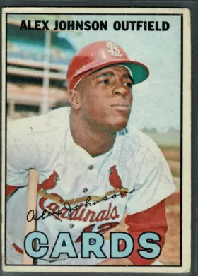 1967 O-Pee-Chee Alex Johnson #108 St. Louis Cardinals