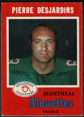 1971 O-Pee-Chee Pierre Desjardins #108 CFL Montreal Alouettes