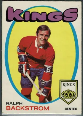 1971-72 O-Pee-Chee Ralph Backstrom #108 Los Angeles Kings Hockey Card