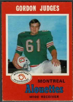 1971 O-Pee-Chee Gordon Judges #113 Montreal Alouettes