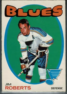 1971-72 O-Pee-Chee Jim Roberts #116 St. Louis Blues Hockey Card