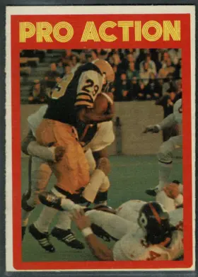 1972 O-Pee-Chee Pro Action #118 Test Your Football I.Q. Ineligible Receiver Rule