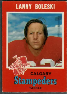 1971 O-Pee-Chee Lanny Boleski #120 Calgary Stampeders CFL
