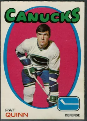 122 Pat Quinn 1971 72 O Pee Chee Front Vg from Ex 4