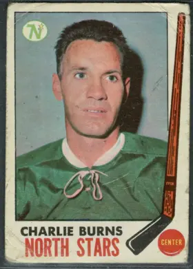 1969-70 O-Pee-Chee Charlie Burns #129 Minnesota North Stars GOOD 2