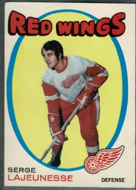 1971-72 O-Pee-Chee Serge Lajeunesse #136 Rookie Card Detroit Red Wings