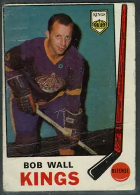 1969-70 O-Pee-Chee Bob Wall #140 Los Angeles Kings Raw (EX)