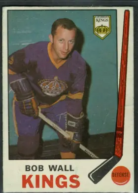 1969-70 O-Pee-Chee Bob Wall #140 Los Angeles Kings Raw (EX-MT)