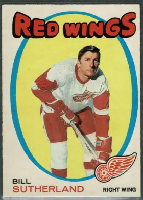 1971-72 O-Pee-Chee Bill Sutherland #141 Detroit Red Wings