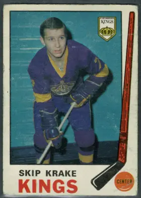 1969-70 O-Pee-Chee Skip Krake #141 Los Angeles Kings Raw (EX 5)