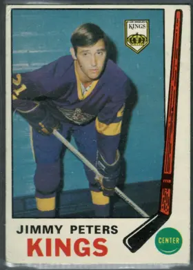 1969-70 O-Pee-Chee Jimmy Peters #143 Rookie Card Los Angeles Kings Raw (EX 5)