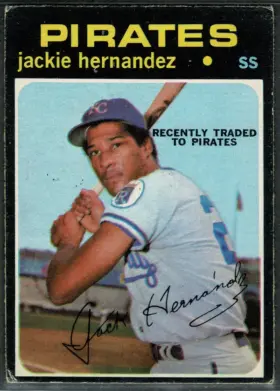 1971 O-Pee-Chee Jackie Hernandez #144 Pittsburgh Pirates