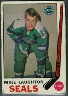 1969-70 O-Pee-Chee Mike Laughton #148 Rookie Card Oakland Seals VG 3