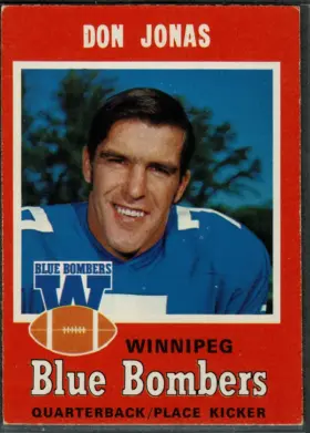 1971 O-Pee-Chee Don Jonas #16 Rookie Card Winnipeg Blue Bombers