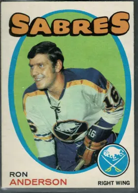 1971-72 O-Pee-Chee Ron Anderson #163 Buffalo Sabres