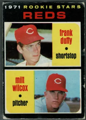 1971 O-Pee-Chee Frank Duffy Milt Wilcox #164 Rookie Stars Cincinnati Reds