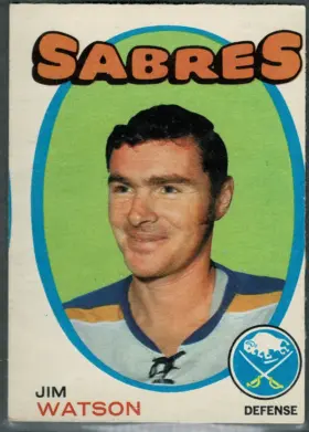 1971-72 O-Pee-Chee Jim Watson #165 Buffalo Sabres