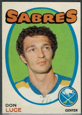 1971-72 O-Pee-Chee Don Luce #166 Rookie Card Buffalo Sabres